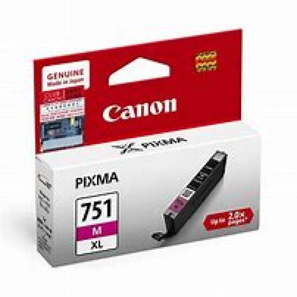 原裝Canon CLI-751XL (高容量)(紅墨)墨盒 Original Canon CLI-751XL (High Cap) (Magenta) ink cartridge