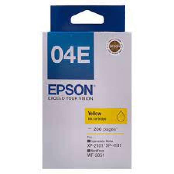 原裝 Epson C13T04E483 (黃墨) 墨盒 Original Epson C130T04E483 (Yellow) ink cartridge