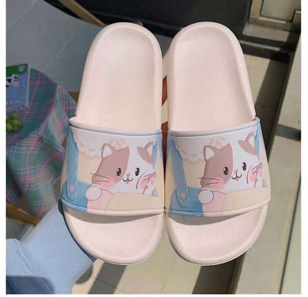 可愛貓咪防水拖鞋 Cute Cat PVC slippers 