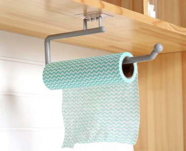 廚房免打孔抹手紙、保鮮紙卷掛鈎 Kitchen Towel/cling film roll stand  