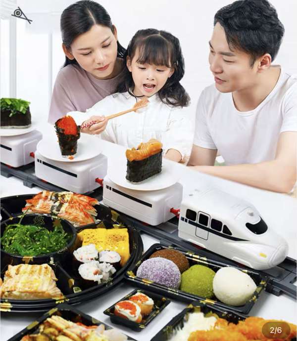Home Sushi conveyor belt (can place Real  foods)  家庭式回轉壽司軌道 （可擺旅 放真食物）