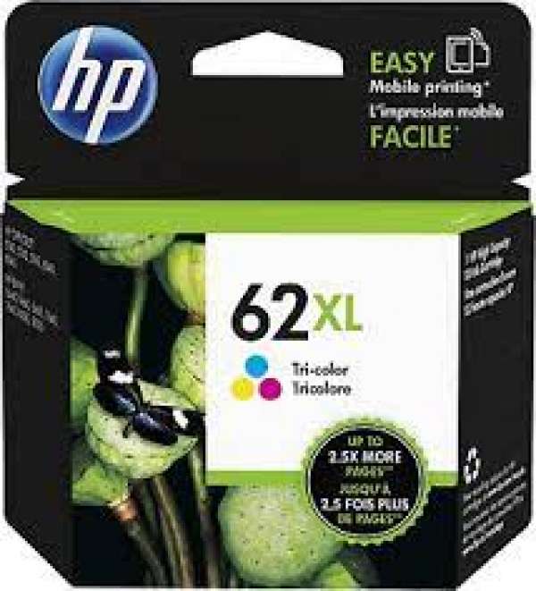 原裝HP C2P07AA (62XL) 加大裝 (彩色墨)Original HP C2P07AA (62XL) (High cap.) (Color) ink cartridge