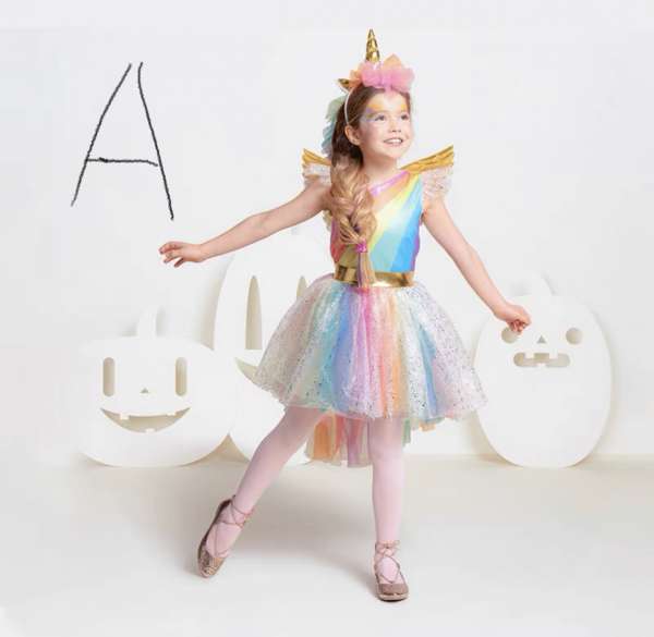 女童獨角獸扮演服裝(3-10歲）Unicorn Costume  (For girls aged 3-10)