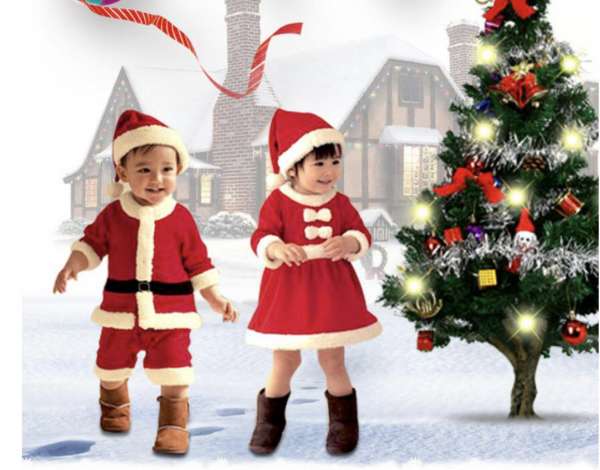小童聖誕老人服飾 （3-13歲） Santa Claus costume for kids (For Aged 3-13) 
