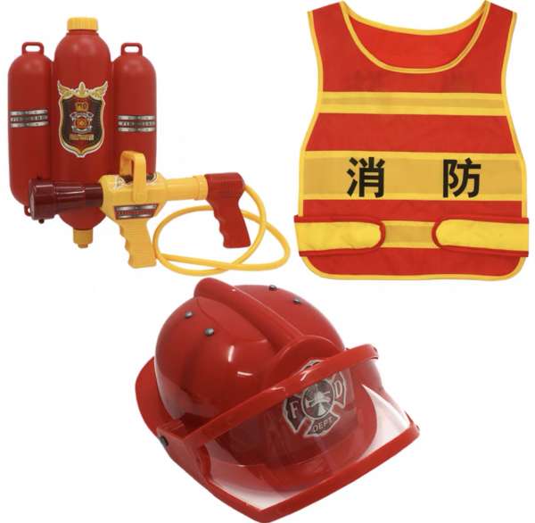 扮演消防員套裝（4-10歲）（3 件裝） Cosplay fireman uniform (Aged 4-10) (3 pcs set)