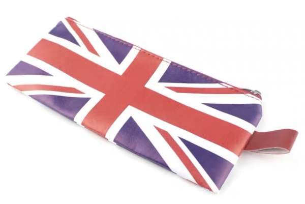 英文米字旗PU 筆袋 Union Jack Flag PU pencil case