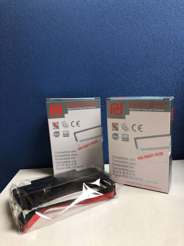 代用裝 Epson ERC30/38 紅/黑色帶 (灰盒) Epson ERC Ribbon (Compatible)Grey Box (B/R) 